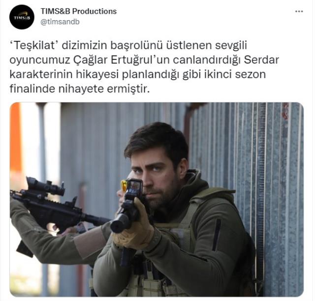 caglar ertugrul teskilat dizisinden ayrildi